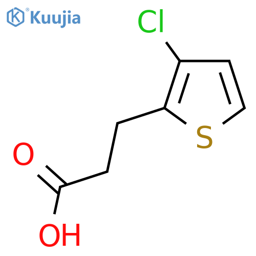 3-(3-chlorothiophen-2-yl)propanoic acid structure
