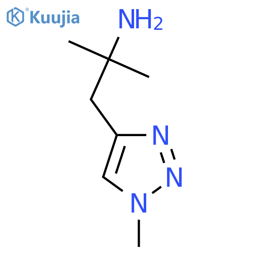 2-methyl-1-(1-methyl-1H-1,2,3-triazol-4-yl)propan-2-amine structure