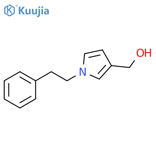 1-(2-phenylethyl)-1H-pyrrol-3-ylmethanol structure