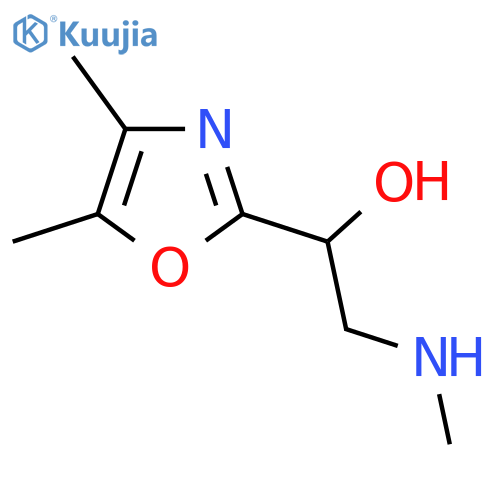 1-(dimethyl-1,3-oxazol-2-yl)-2-(methylamino)ethan-1-ol structure