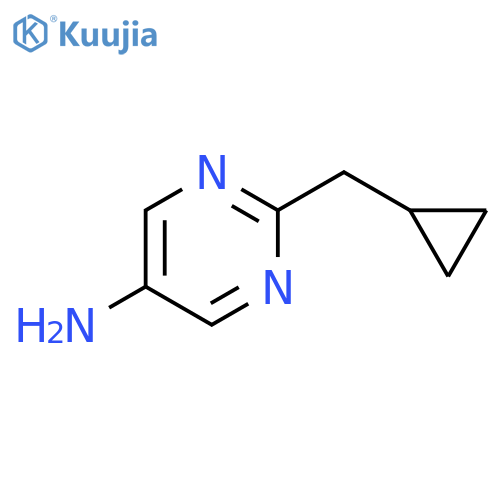 2-(cyclopropylmethyl)pyrimidin-5-amine structure