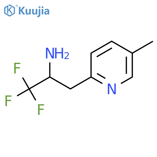 1,1,1-trifluoro-3-(5-methylpyridin-2-yl)propan-2-amine structure