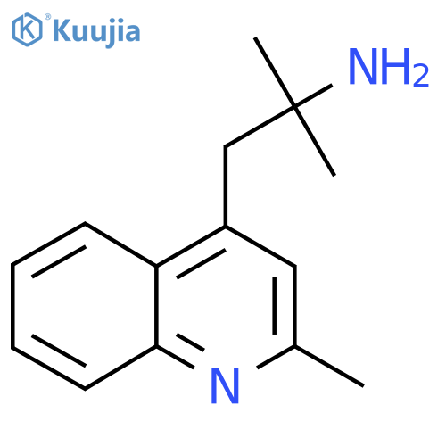 2-methyl-1-(2-methylquinolin-4-yl)propan-2-amine structure