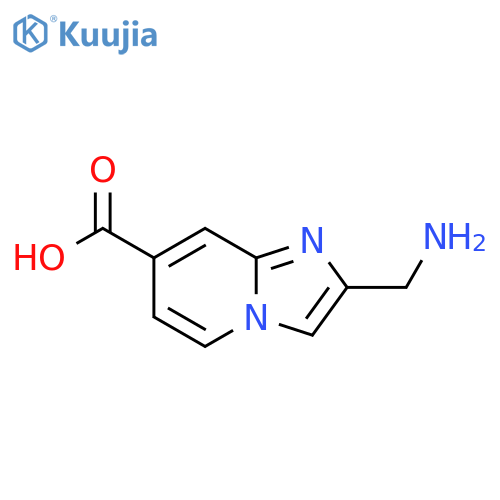 2-(aminomethyl)imidazo1,2-apyridine-7-carboxylic acid structure