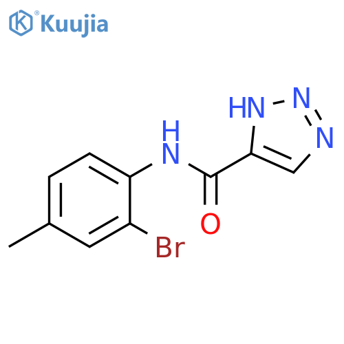 N-(2-bromo-4-methylphenyl)-1H-1,2,3-triazole-5-carboxamide structure