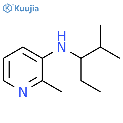 2-methyl-N-(2-methylpentan-3-yl)pyridin-3-amine structure