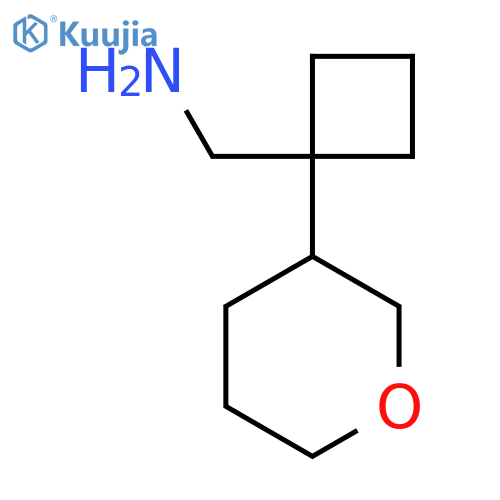 1-(oxan-3-yl)cyclobutylmethanamine structure