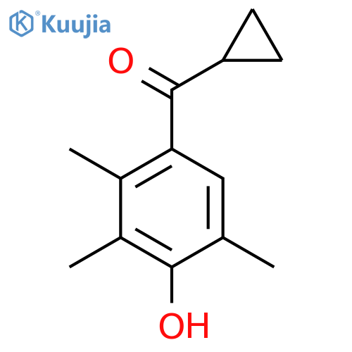 4-Cyclopropanecarbonyl-2,3,6-trimethylphenol structure
