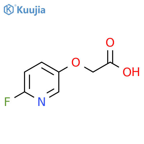 2-(6-fluoropyridin-3-yl)oxyacetic acid structure