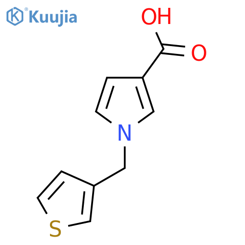 1-[(Thiophen-3-yl)methyl]-1H-pyrrole-3-carboxylic acid structure