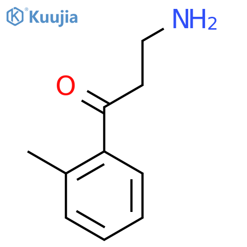3-amino-1-(2-methylphenyl)propan-1-one structure