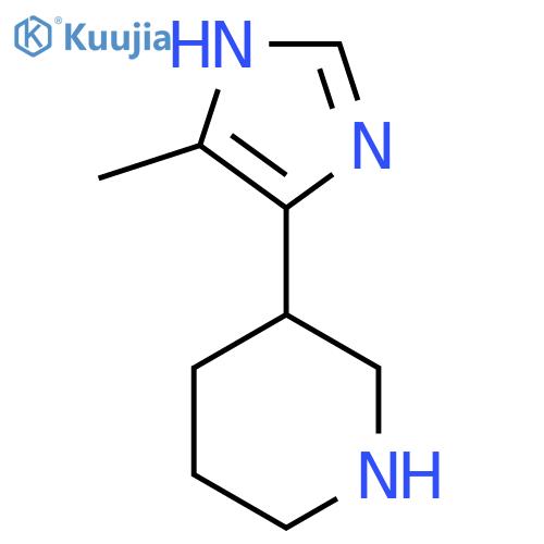 3-(4-methyl-1H-imidazol-5-yl)piperidine structure