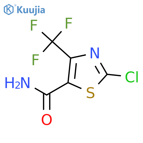 2-Chloro-4-(trifluoromethyl)thiazole-5-carboxamide structure