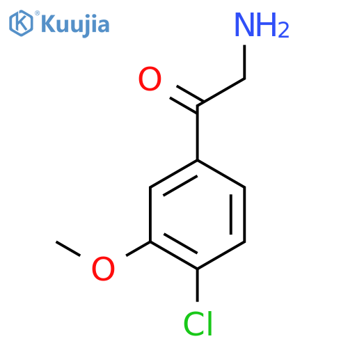 2-amino-1-(4-chloro-3-methoxyphenyl)ethan-1-one structure