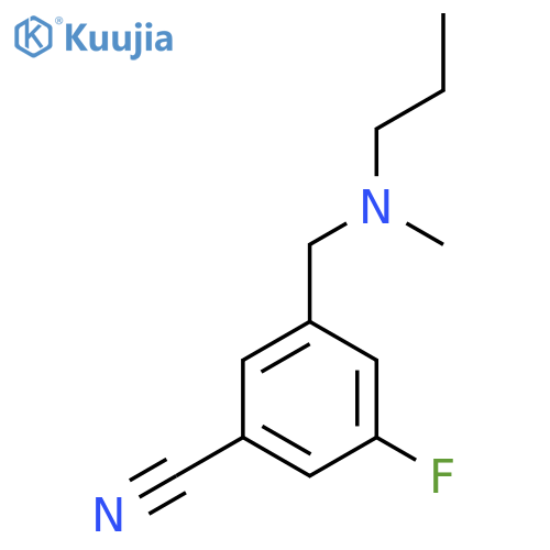 3-Fluoro-5-[[methyl(propyl)amino]methyl]benzonitrile structure