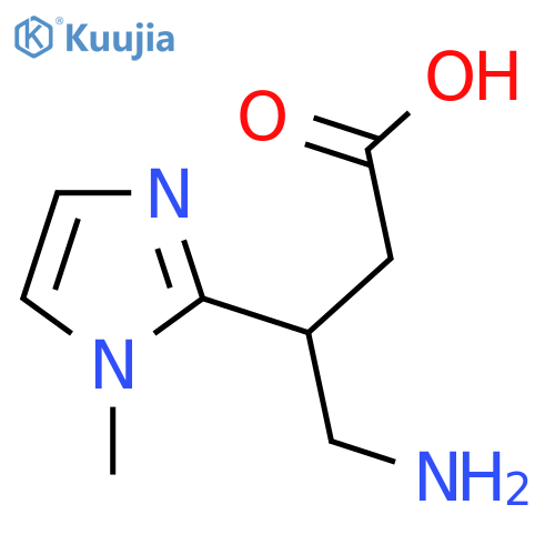 4-amino-3-(1-methyl-1H-imidazol-2-yl)butanoic acid structure