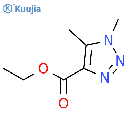 1H-1,2,3-Triazole-4-carboxylic acid, 1,5-dimethyl-, ethyl ester structure