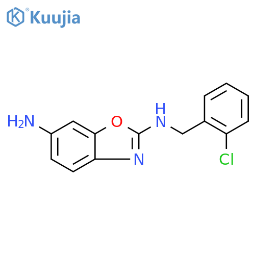 2-N-(2-Chlorophenyl)Methyl-1,3-Benzoxazole-2,6-Diamine structure