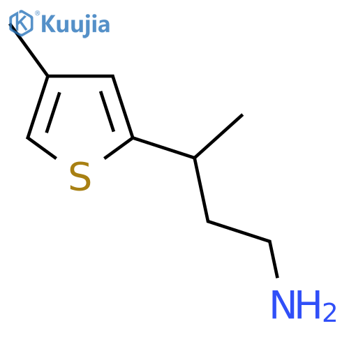 3-(4-methylthiophen-2-yl)butan-1-amine structure