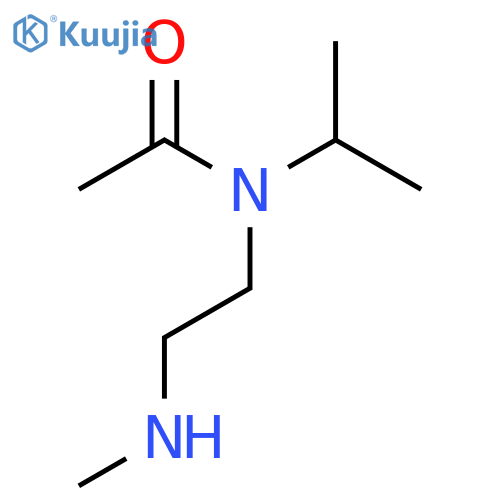 N-[2-(methylamino)ethyl]-N-(propan-2-yl)acetamide structure