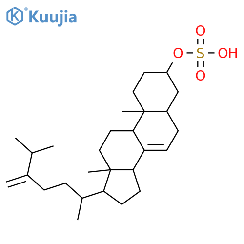 Ergosta-7,24(28)-dien-3-ol; (3β,5α)-form, 3-O-Sulfate structure