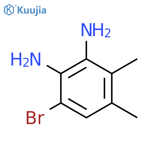 6-bromo-3,4-dimethylbenzene-1,2-diamine structure