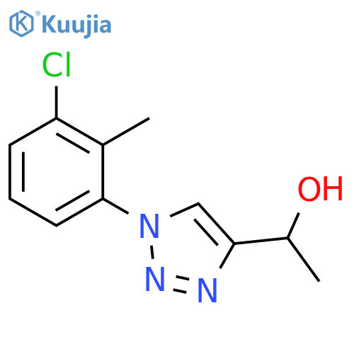 1-1-(3-chloro-2-methylphenyl)-1H-1,2,3-triazol-4-ylethan-1-ol structure