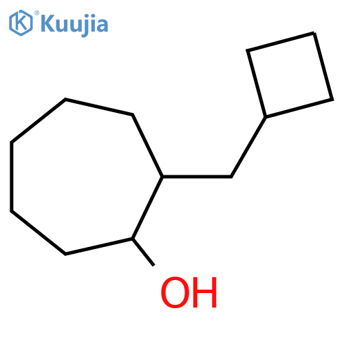 2-(Cyclobutylmethyl)cycloheptan-1-OL structure