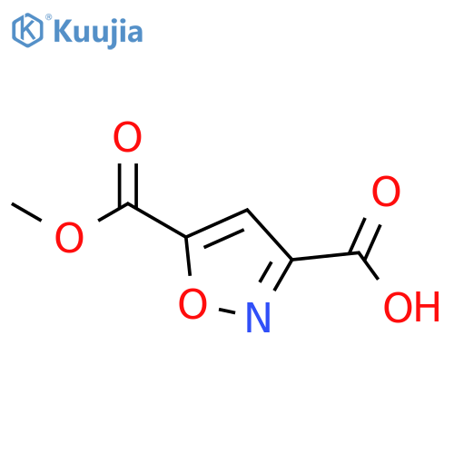5-(methoxycarbonyl)-1,2-oxazole-3-carboxylic acid structure