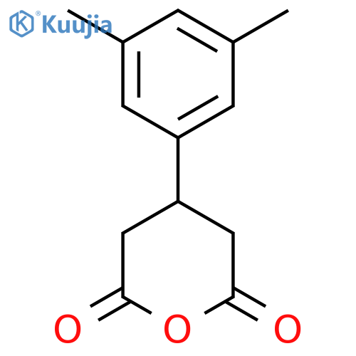 4-(3,5-dimethylphenyl)oxane-2,6-dione structure