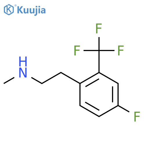 {2-4-fluoro-2-(trifluoromethyl)phenylethyl}(methyl)amine structure