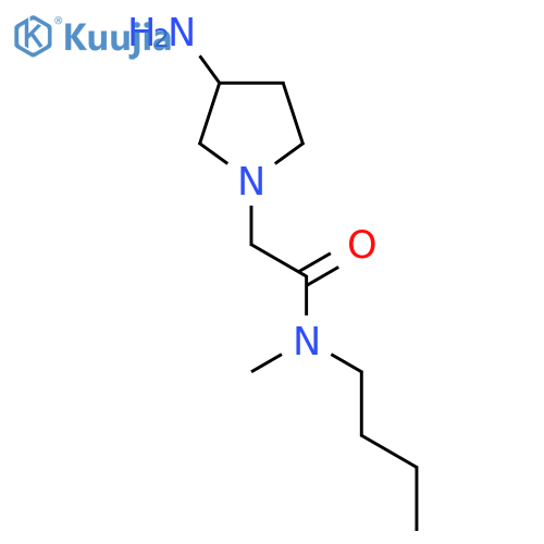 2-(3-Aminopyrrolidin-1-yl)-N-butyl-N-methylacetamide structure