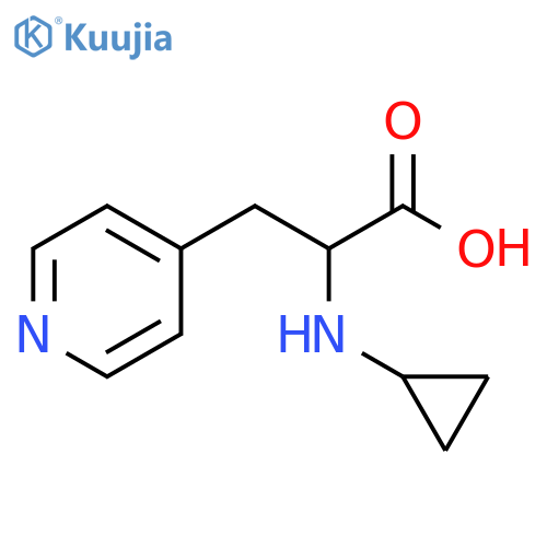 2-(cyclopropylamino)-3-(pyridin-4-yl)propanoic acid structure