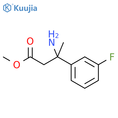 methyl 3-amino-3-(3-fluorophenyl)butanoate structure