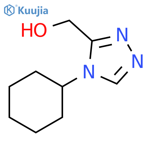 (4-cyclohexyl-4H-1,2,4-triazol-3-yl)methanol structure