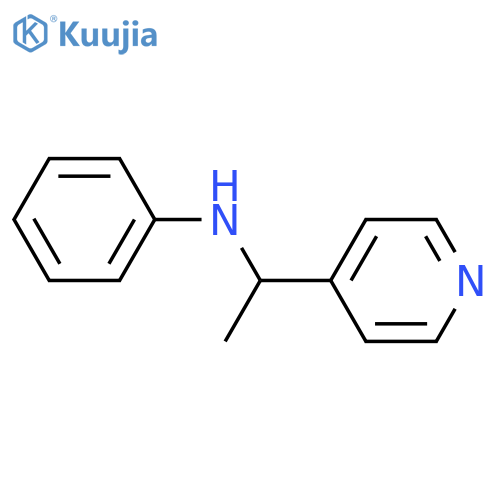 N-[1-(pyridin-4-yl)ethyl]aniline structure