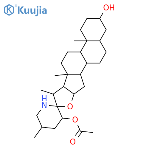 Spirosolane-3,23-diol, 23-acetate, (3β,5α,22α,23S,25R)- (9CI) structure