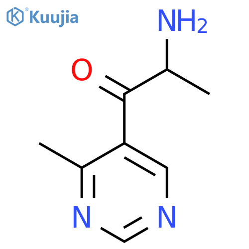2-amino-1-(4-methylpyrimidin-5-yl)propan-1-one structure