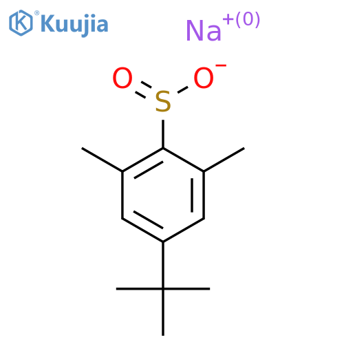 Sodium 4-tert-butyl-2,6-dimethylbenzene-1-sulfinate structure