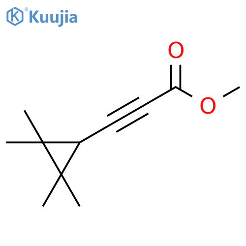 2-Propynoic acid, 3-(2,2,3,3-tetramethylcyclopropyl)-, methyl ester structure
