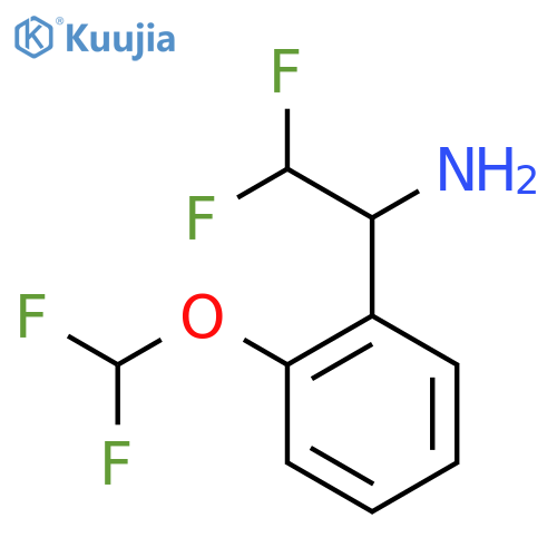 1-2-(difluoromethoxy)phenyl-2,2-difluoroethan-1-amine structure