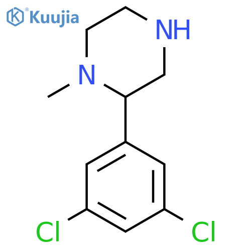 2-(3,5-dichlorophenyl)-1-methylpiperazine structure