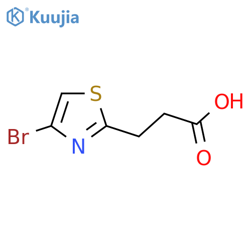 3-(4-Bromo-1,3-thiazol-2-yl)propanoic acid structure