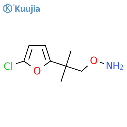 O-2-(5-chlorofuran-2-yl)-2-methylpropylhydroxylamine structure