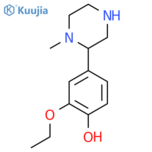 2-ethoxy-4-(1-methylpiperazin-2-yl)phenol structure
