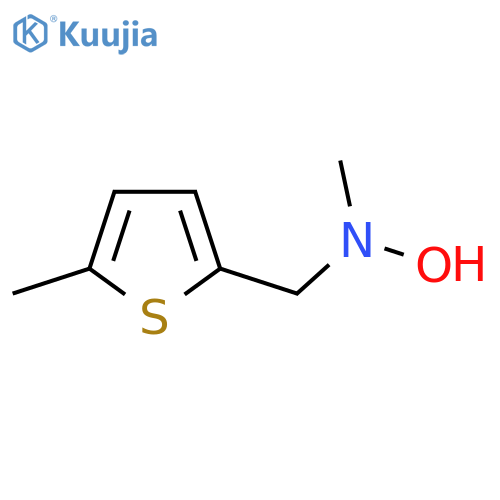 N-methyl-N-(5-methylthiophen-2-yl)methylhydroxylamine structure