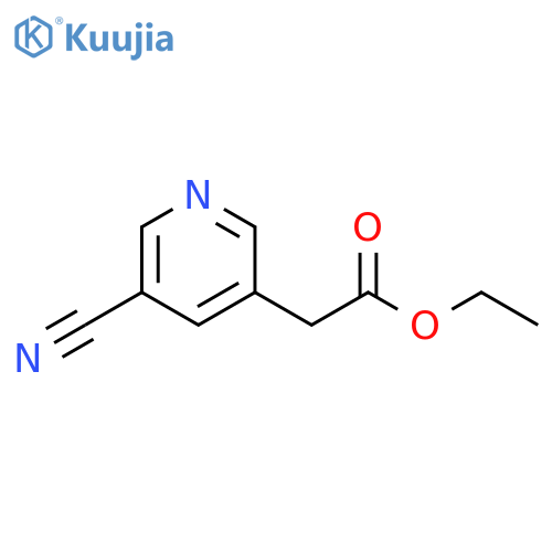 Ethyl 5-Cyanopyridine-3-acetate structure