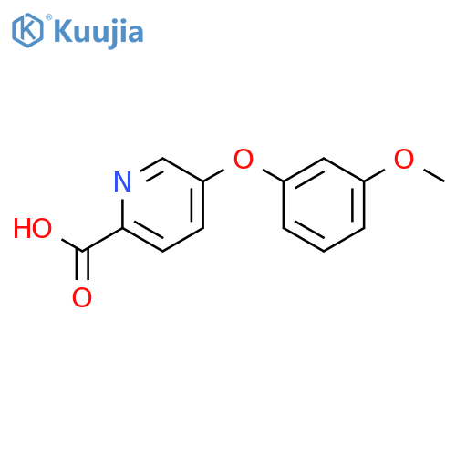 5-(3-Methoxyphenoxy)pyridine-2-carboxylic acid structure