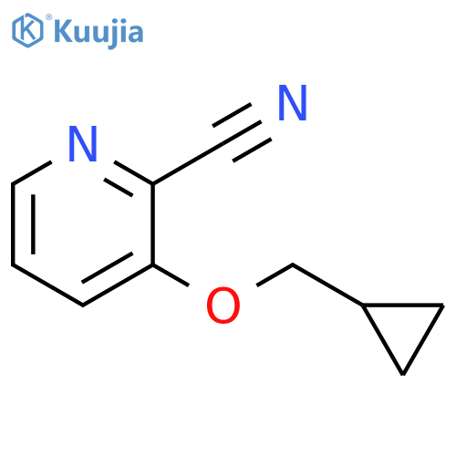 3-(cyclopropylmethoxy)picolinonitrile structure