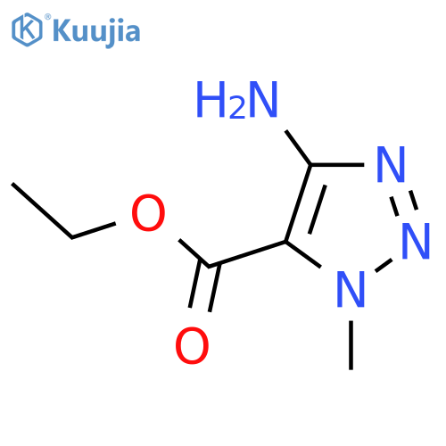 ethyl 4-amino-1-methyl-1H-1,2,3-triazole-5-carboxylate structure